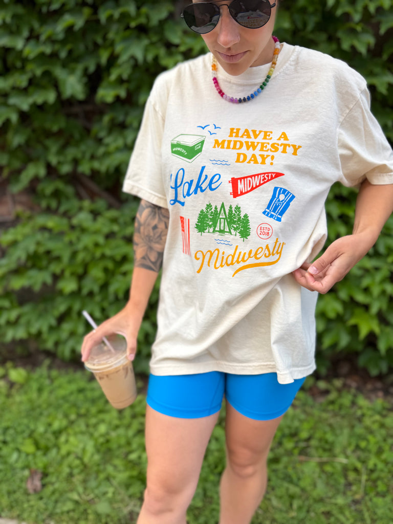 Midwesty Icon Tee in Ivory