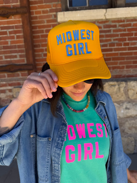 Midwest Girl Trucker in Gold