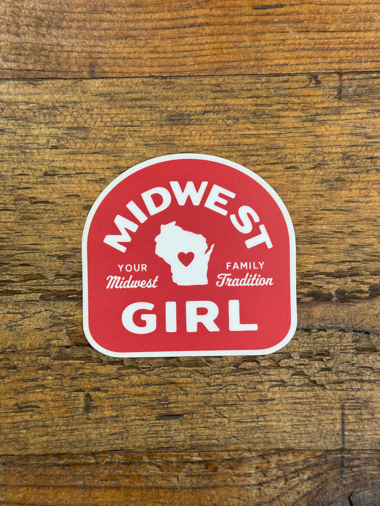 Wisconsin Midwest Girl Sticker