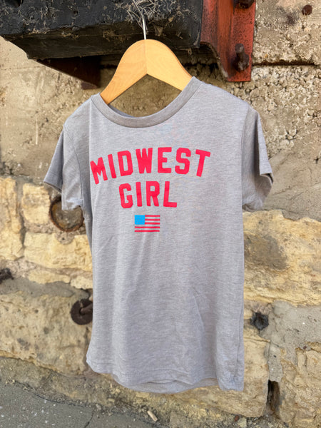 Midwest Girl Flag Tee for Tots