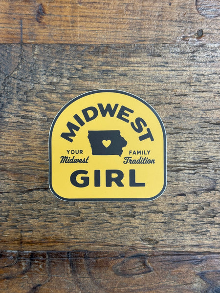 Iowa Midwest Girl Sticker