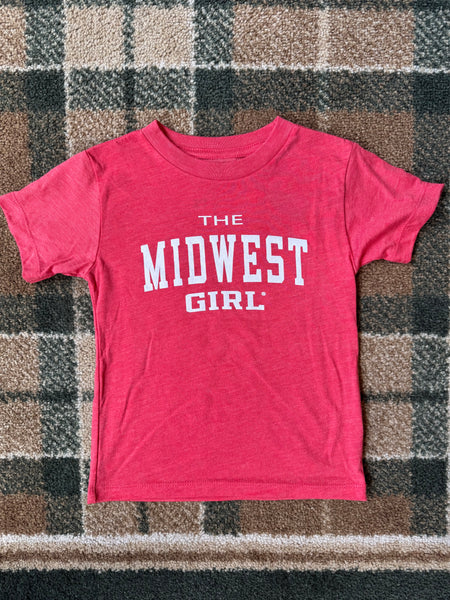 The Midwest Girl College Tee for Kids