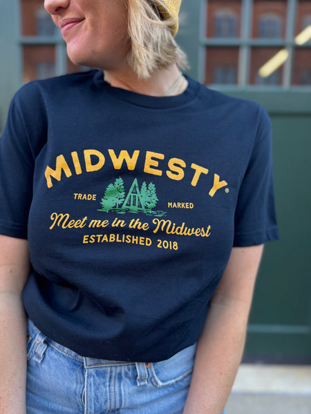 Midwesty® Cabin Tee in Navy