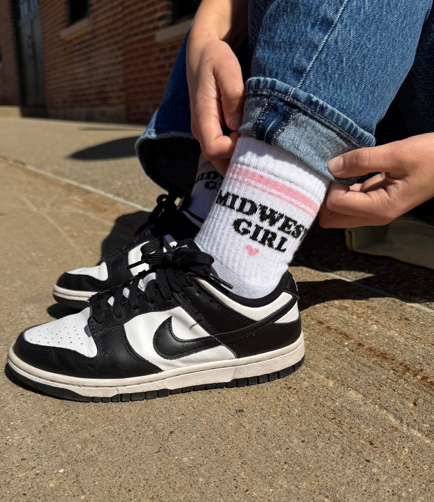 Midwest Girl Quarter Athletic Crew Sock
