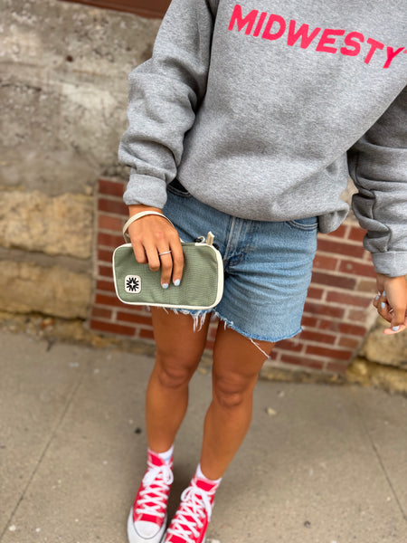 Mylee Clutch in Sage