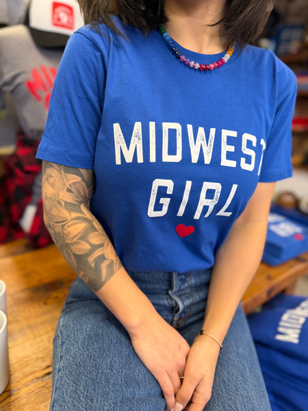 Midwest Girl Classic Tee in Royal
