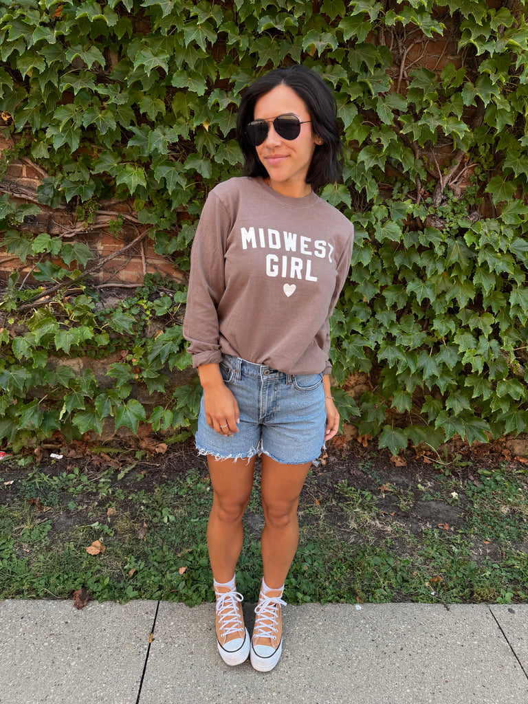 Midwest Girl Long Sleeve in Espresso