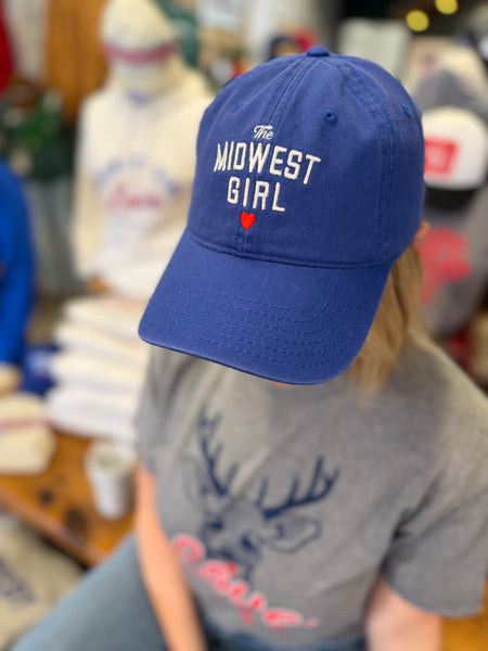 The Midwest Girl Dad Hat in Royal