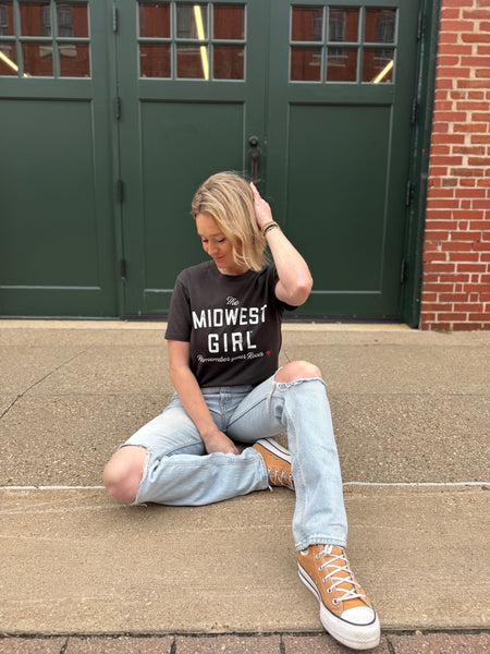Jackson Street Tee in Coal