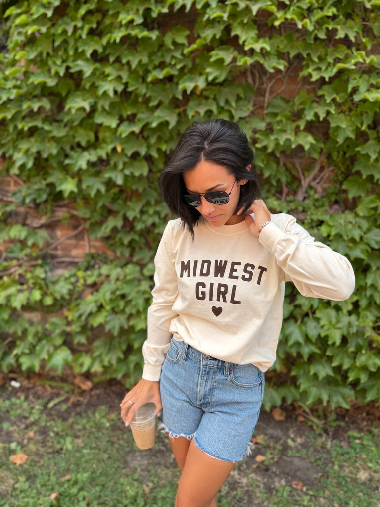 Midwest Girl Long Sleeve in Ivory