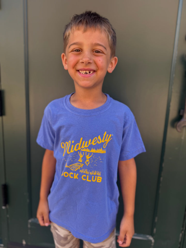 Midwesty® Dock Club Tee in Flo Blue for Kids