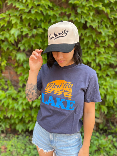 Meet Me at the Lake Tee in Navy