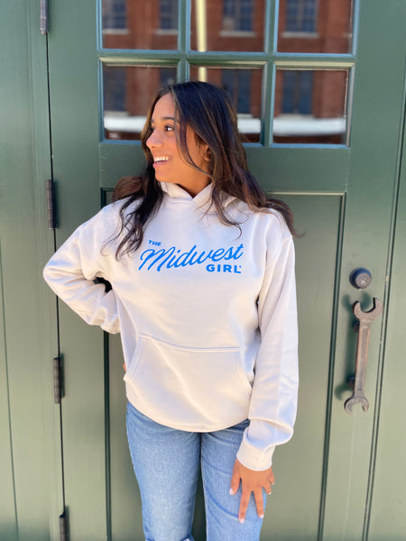 The Midwest Girl Hoodie in Bone