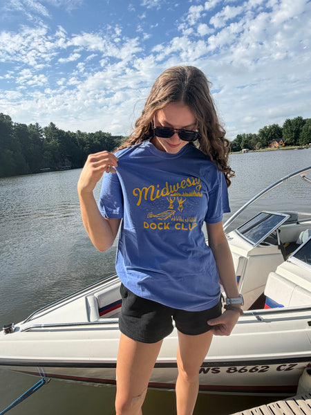 Midwesty® Dock Club Tee in Flo Blue