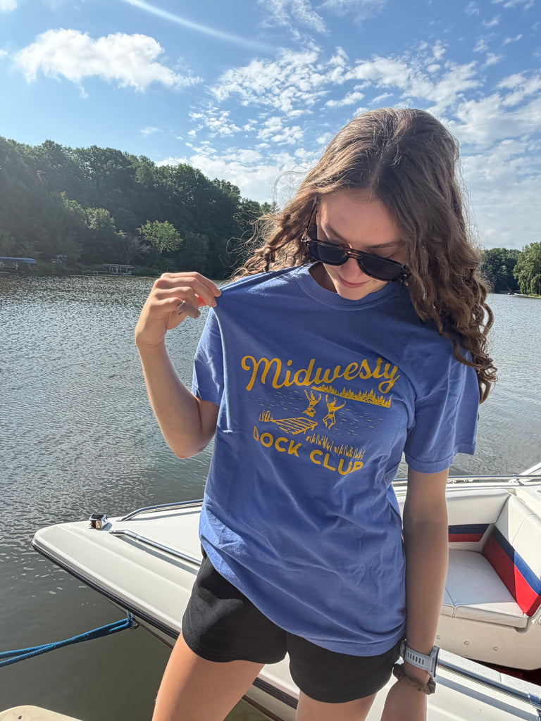 Midwesty® Dock Club Tee in Flo Blue