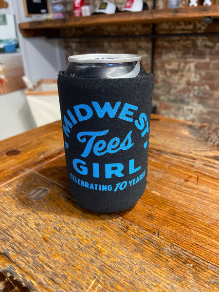 Happy Birthday Midwest Girl Can Cooler in Black
