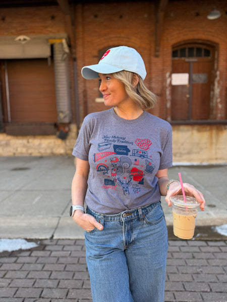 The Midwest Girl Icon Tee in Gray