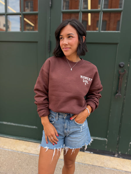 The Midwest Girl Crew in Chestnut Brown