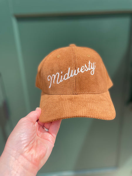 Midwesty Cord Hat in Camel