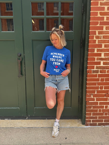 Small Town Tee in Royal