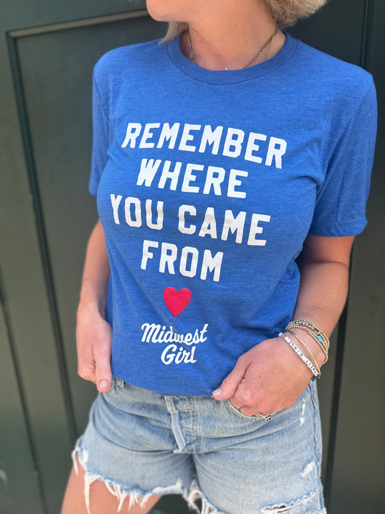 Small Town Tee in Royal