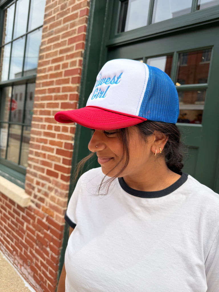 The Midwest Girl Americana Trucker Hat