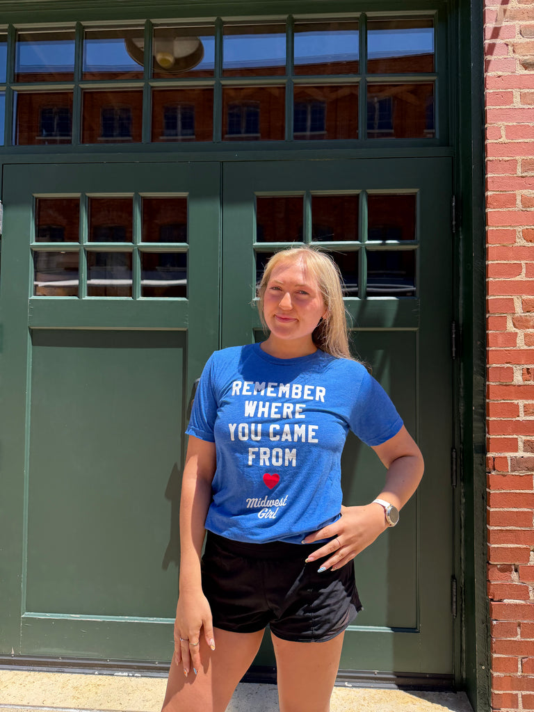 Small Town Tee in Royal