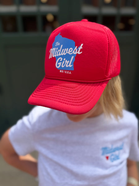 Wisconsin Midwest Girl Trucker Hat