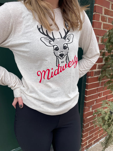 Midwesty® Buck Long Sleeve in Oatmeal