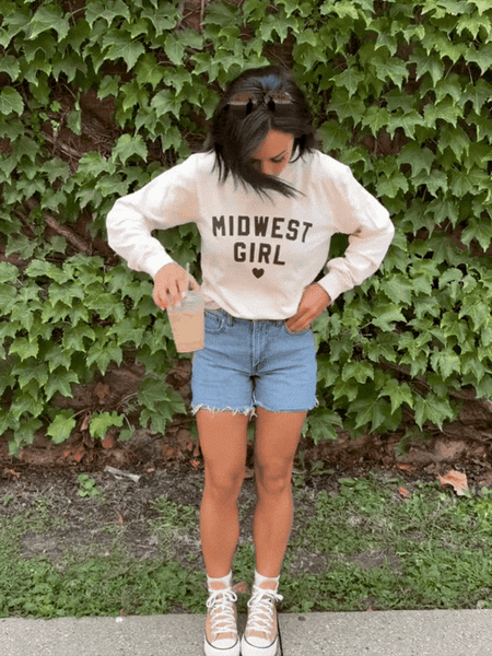 Midwest Girl Long Sleeve in Ivory