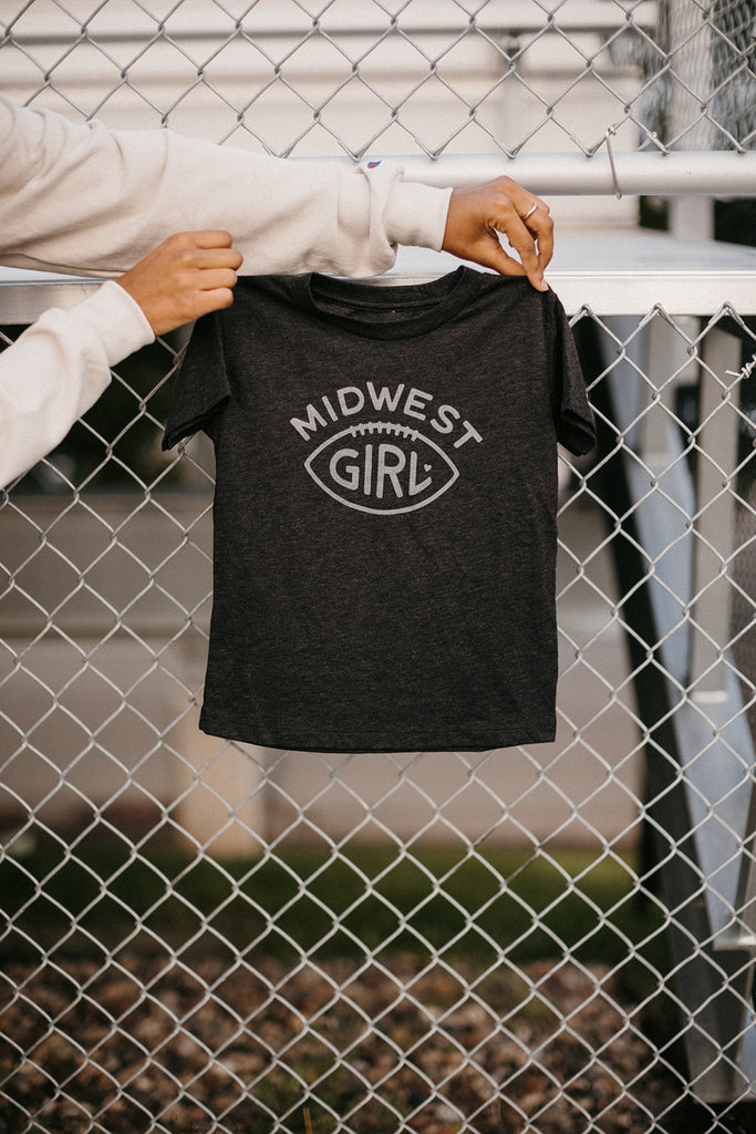Midwest Girl Football Tee for Kids