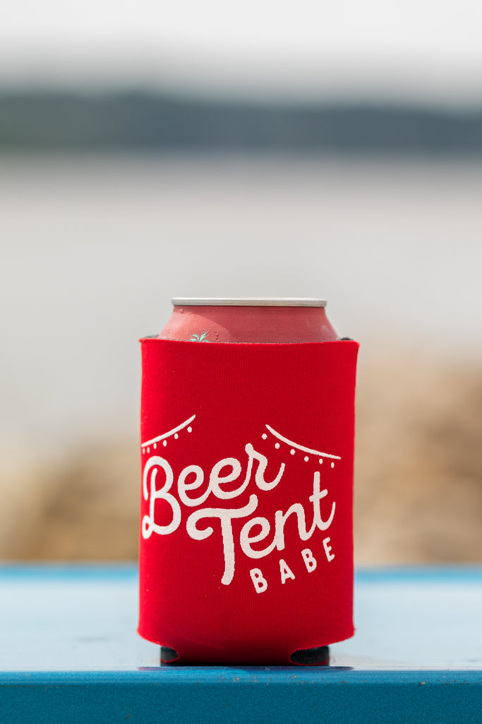 Beer Tent Babe Can Cooler