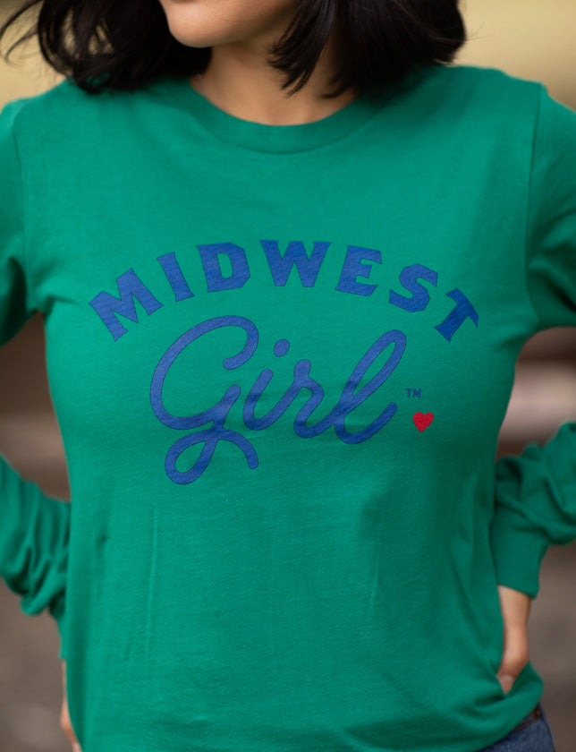 Midwest Girl Long Sleeve in Green