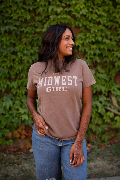 Midwest Girl Tee in Espresso