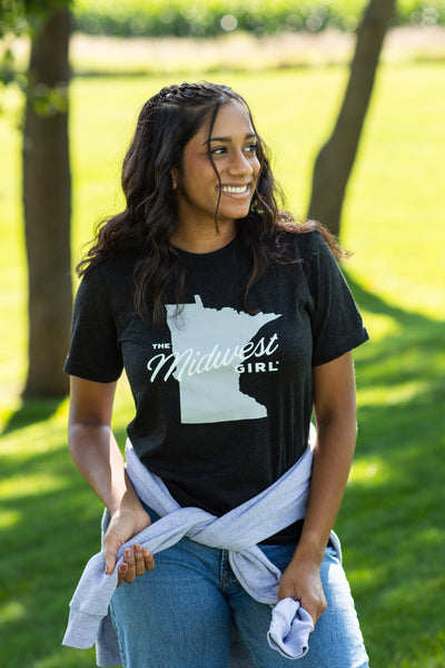 Minnesota Tee in Charcoal