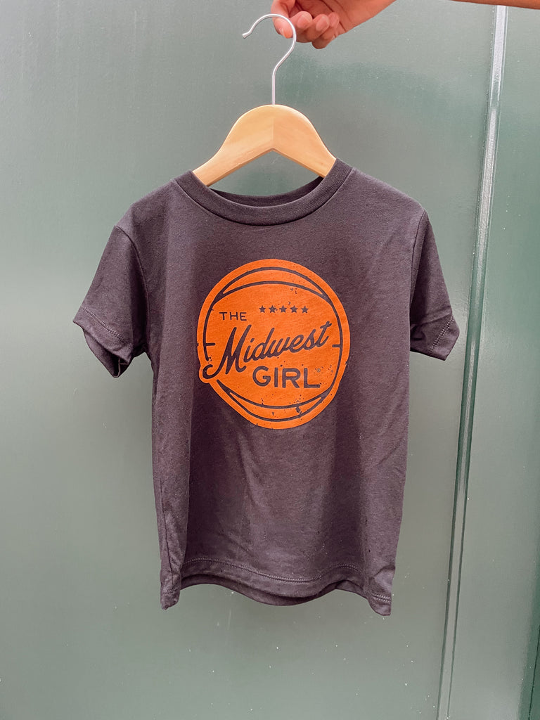 Midwest Girl Basketball Tee for Kids