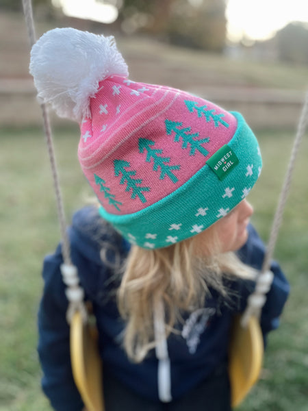 Midwest Girl Tree Beanie for Toddlers