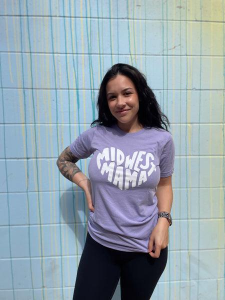 Midwest Mama Tee in Lavender
