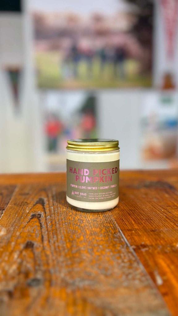 Hand Picked Pumpkin Candle: 8 oz Candle