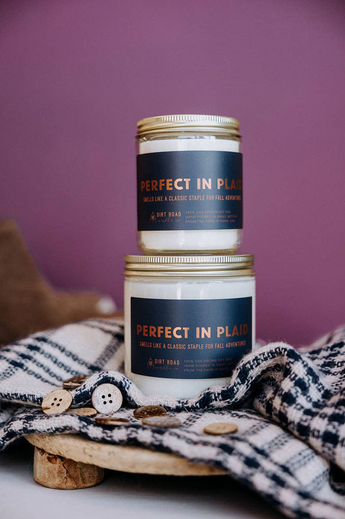 Perfect In Plaid Candle: 8 oz Candle