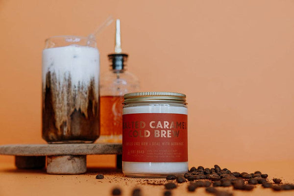 Salted Caramel Cold Brew Candle: 8 oz Candle