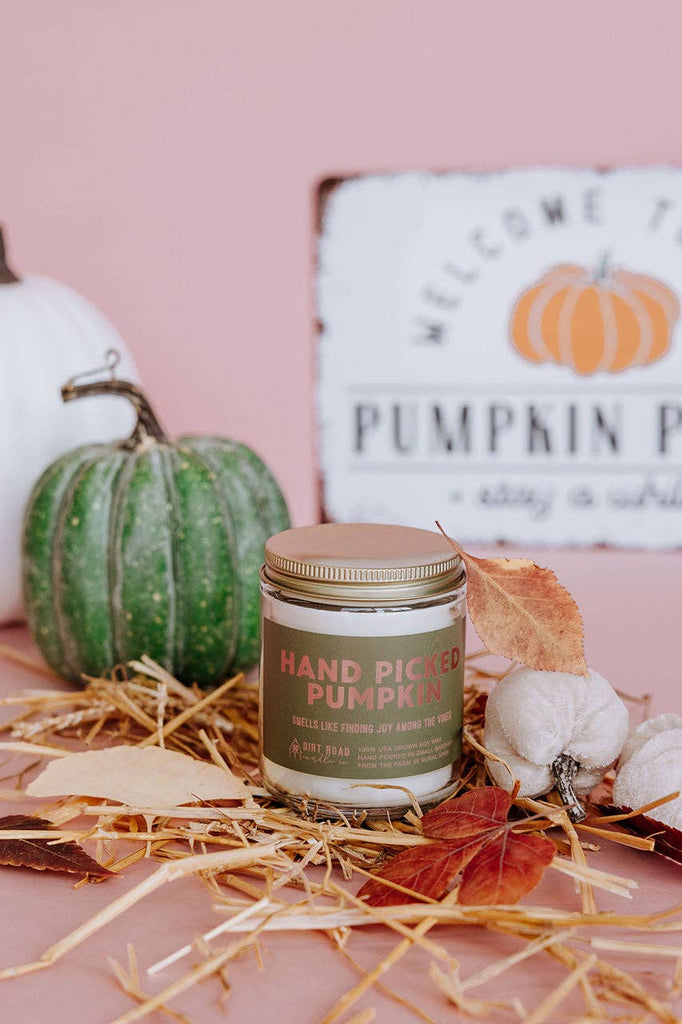 Hand Picked Pumpkin Candle: 8 oz Candle