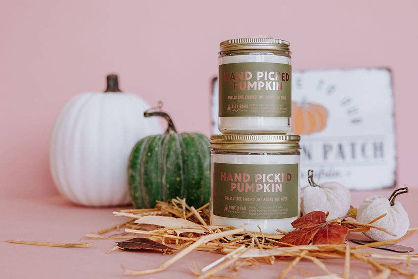 Hand Picked Pumpkin Candle: 8 oz Candle