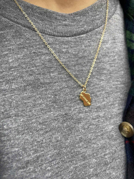 Wisconsin Necklace in Gold