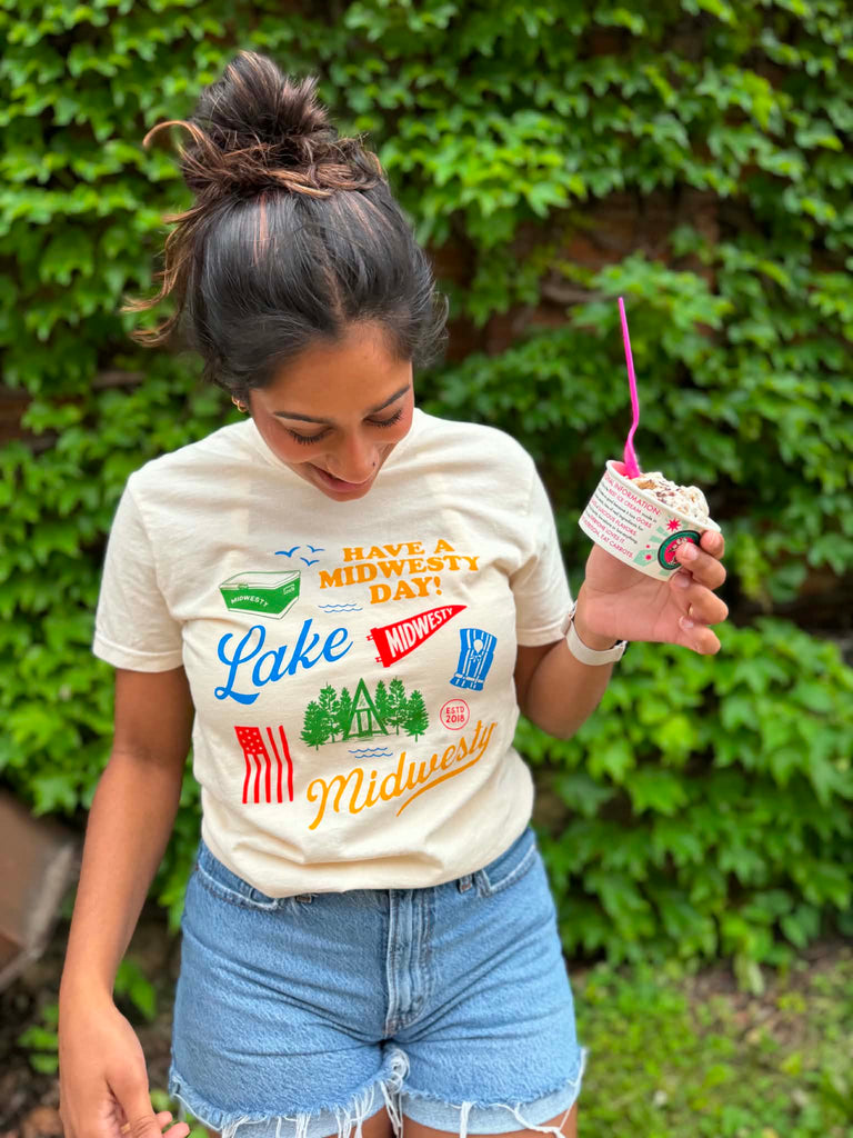 Midwesty® Icon Tee in Ivory