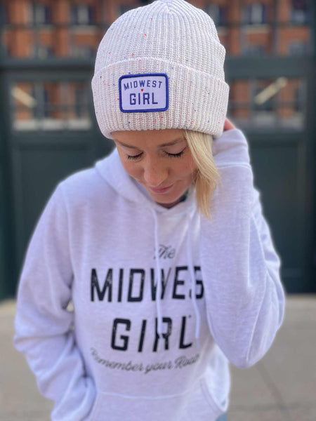 Midwest Girl Stocking Hat in White