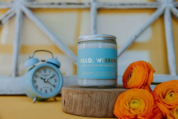 Hello, Weekend Candle: 8 oz Candle