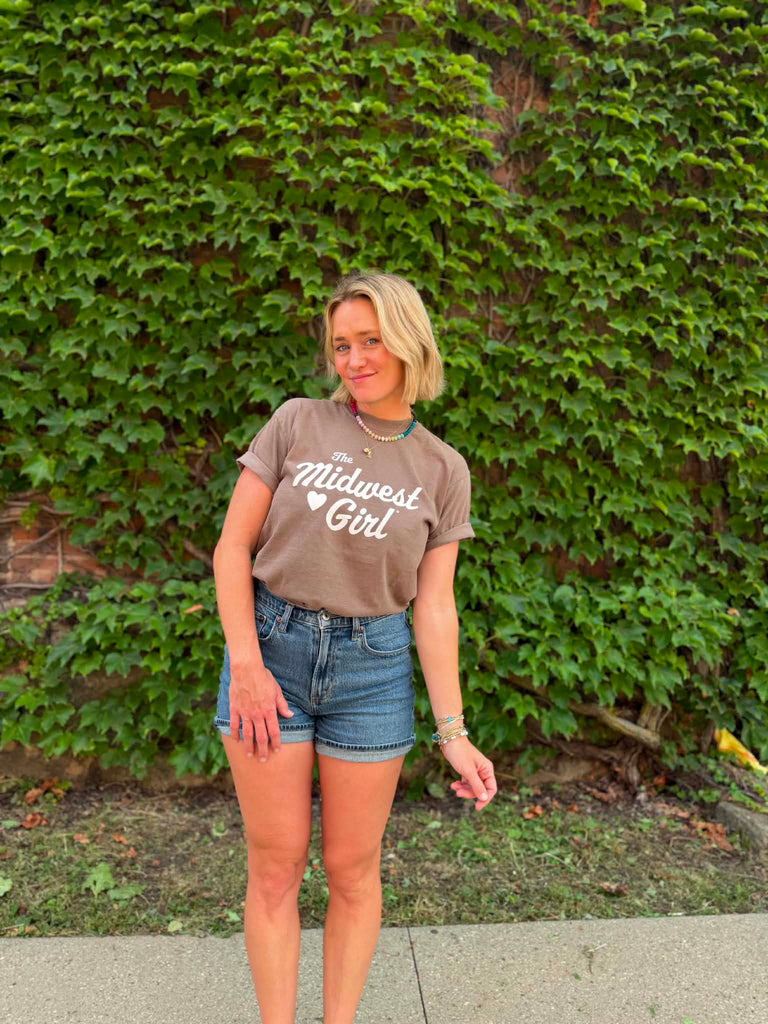 The Midwest Girl Tee in Espresso