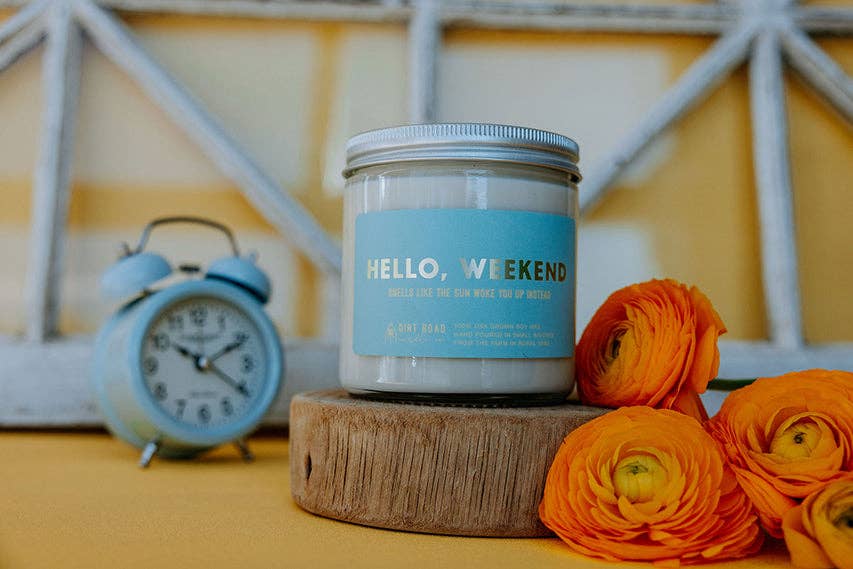 Hello, Weekend Candle: 8 oz Candle