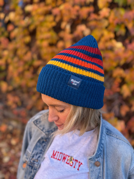 Midwest Girl Stripe Beanie